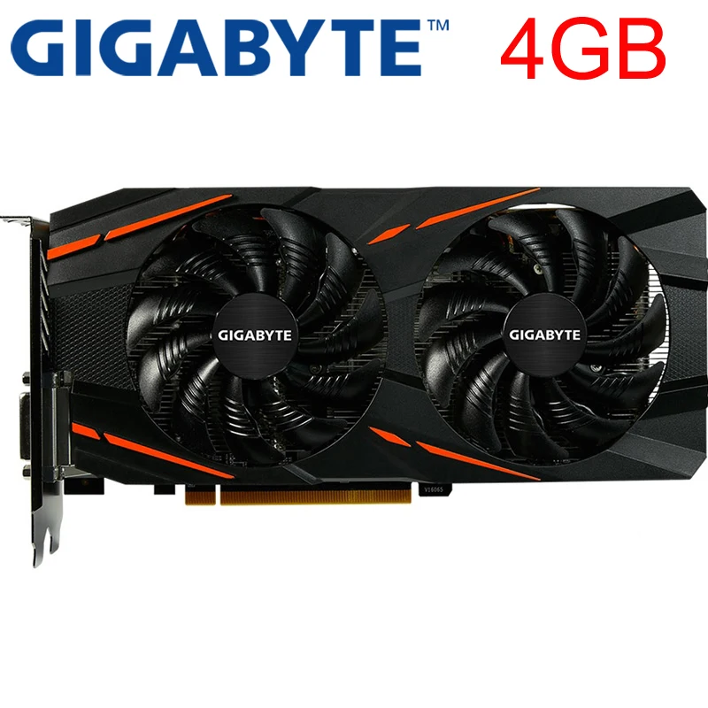 

GIGABYTE Video Card RX 570 4GB 256Bit GDDR5 Graphics Cards for AMD RX 500 series VGA Cards RX570 Used DisplayPort HDMI DVI