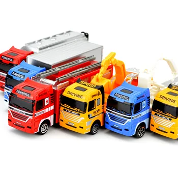 

Mini Engineering Car Tractor Toy Simulation Toy Engineering Vehicle Fire Truck Alloy Model Toy Car Decoration Birthday Gifts