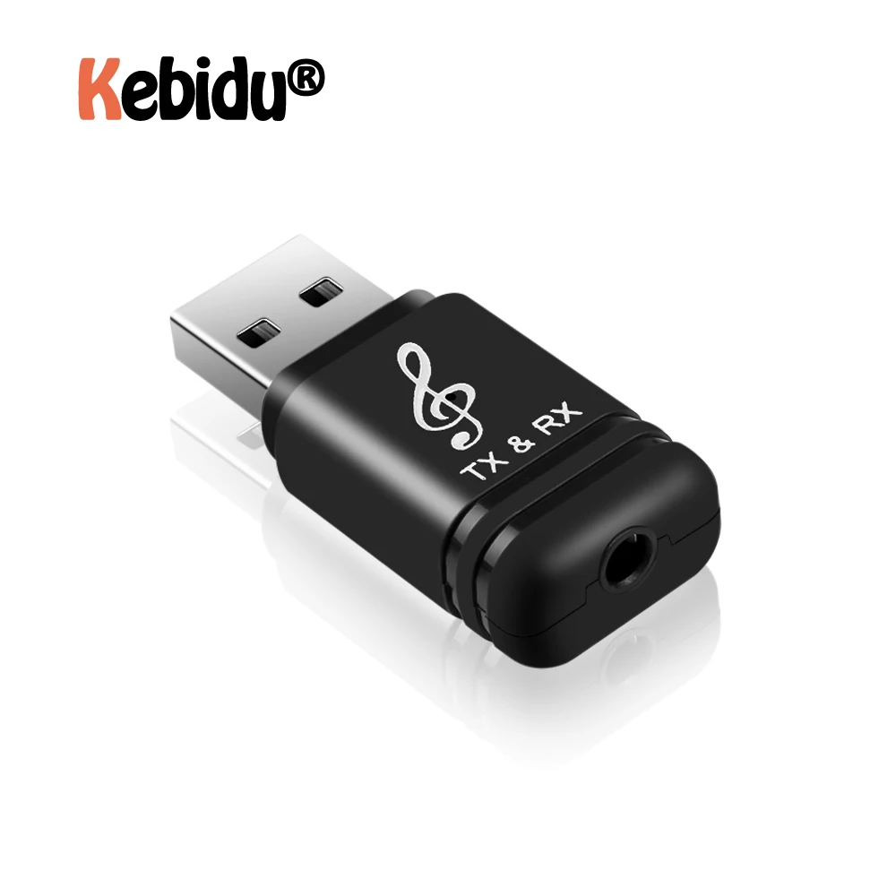 Bluetooth передатчик приемник Bluetooth адаптер 3,5 мм HIFI стерео AUX Bluetooth V5.0 адаптер Черный для автомобиля для ТВ