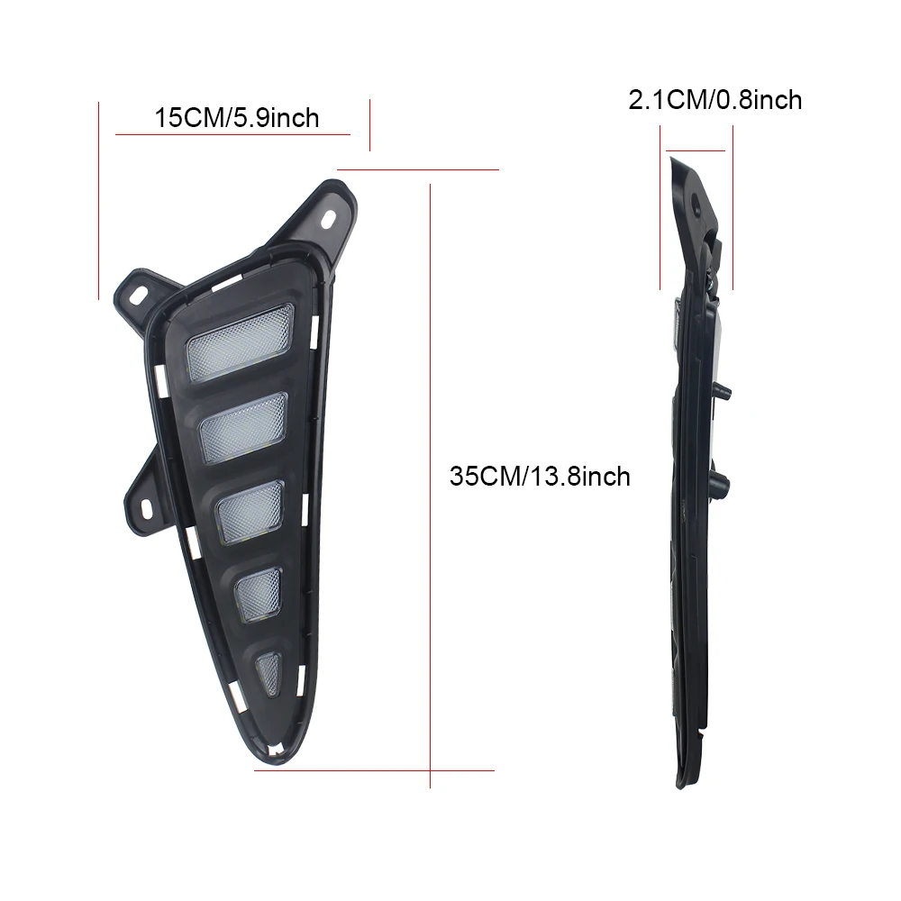 2pcs White/Yellow DRL Light for Toyota CHR C-HR Daytime Running Lights Led Day Light New Car Accessories