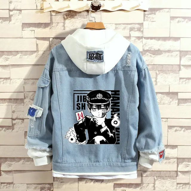 jaket denim hoodie