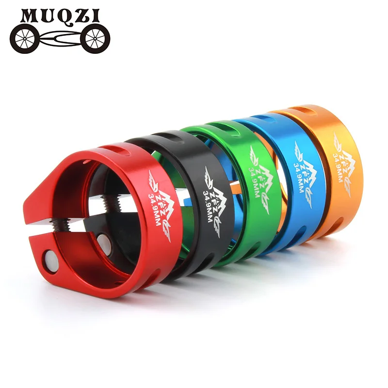 Bike Seatpost Clamp Pipe Clamp MUQZI Bike Seatpost Clamp 31.8mm 34.9mm Quick Release Clamp MTB Road Fixed Gear Bike CNC Aluminum Alloy Seat Post