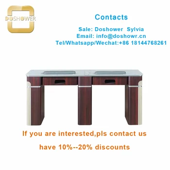 

Ladies salons equipment with acrylic powder color for nail table manicure table