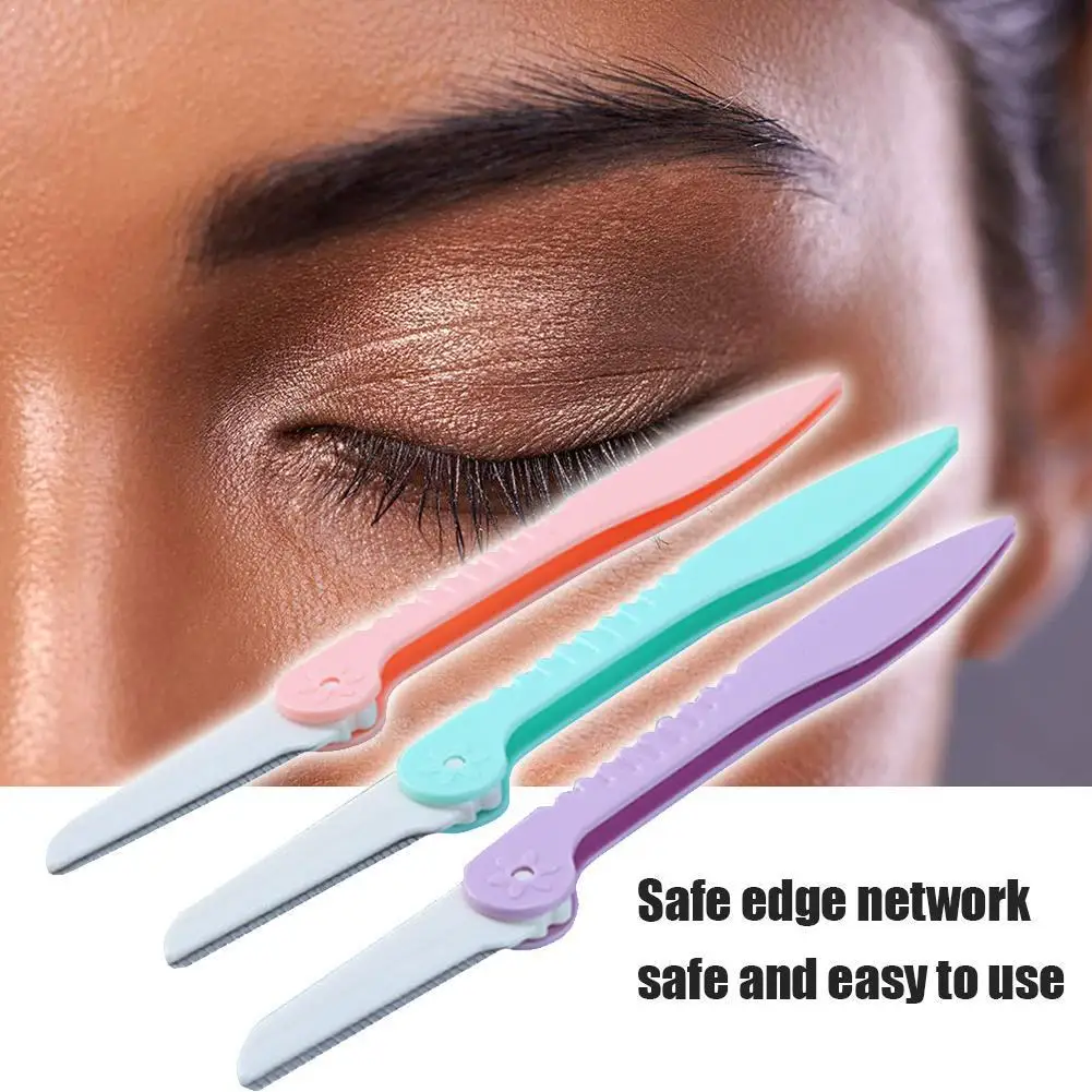 

1PC Eyebrow Razor Hair Remover Eyebrow Trimmer Blade Brow Remover Tool Makeup Shaping Sharp Knife Eye Hair W8U2