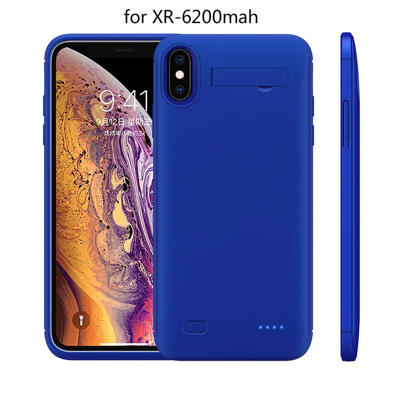 Чехол для зарядного устройства для iPhone 6, 6 S, 7, 8 Plus, X, XS, XR, XS, MAX, 11 Pro, MAX, универсальный портативный внешний аккумулятор, зарядное устройство, чехол - Цвет: For XR