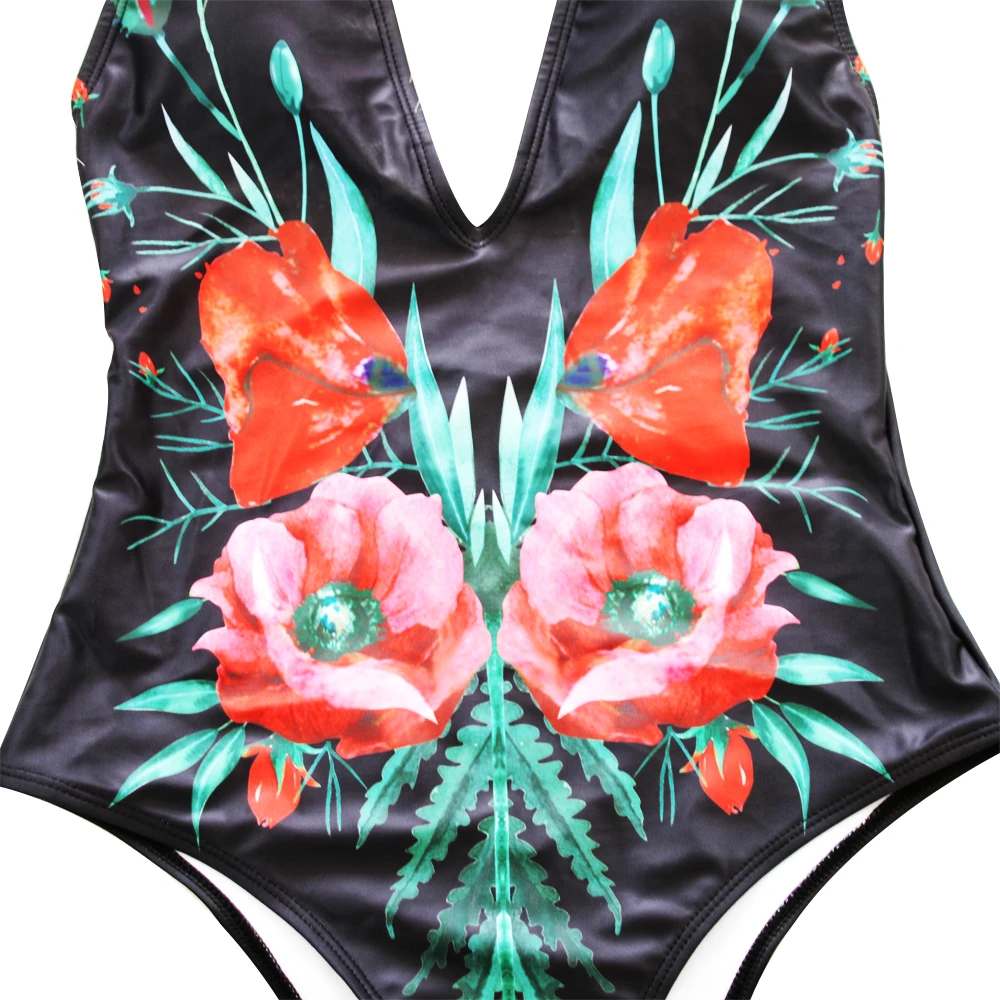 Цельный бикини купальник Модный купальный Купальник с нагрудной накладкой