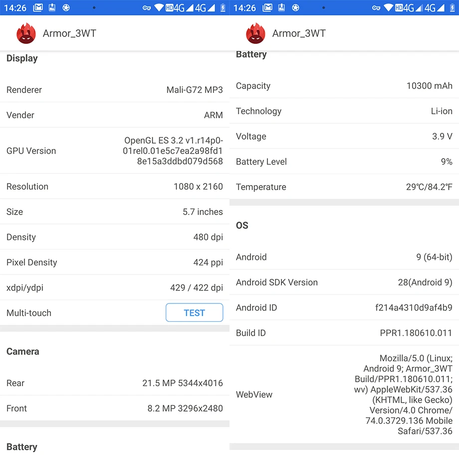 Ulefone Power 3WT IP68 Водонепроницаемый мобильного телефона 10300 мАч 5," FHD+ безрамочный экран Octa Core 6 ГБ+ 64 ГБ helio P70 Android глобальная версия смартфона