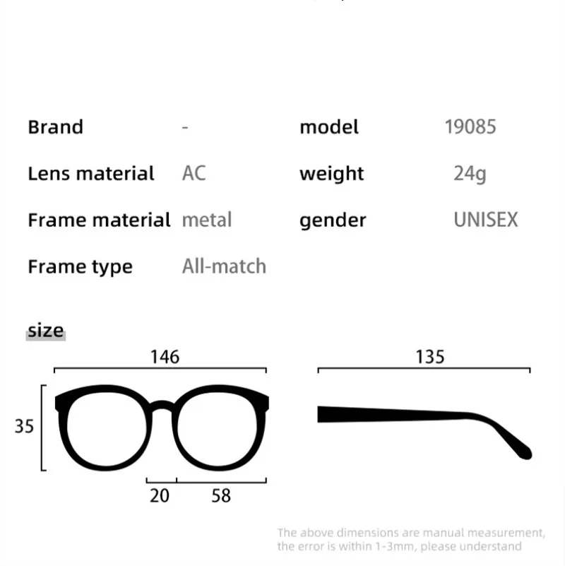 2021 Fashion Square Glasses Women Sunglasses Classic Vintage Metal Frame Eyeglasses Male Female Luxury Sun Glasses Uv400