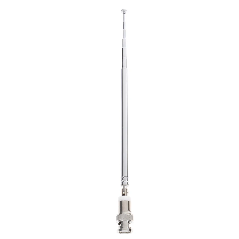 1pc Stainless steel 180 Degree Telescopic Antenna 650mm BNC Connector Portable FM Radio Scanner