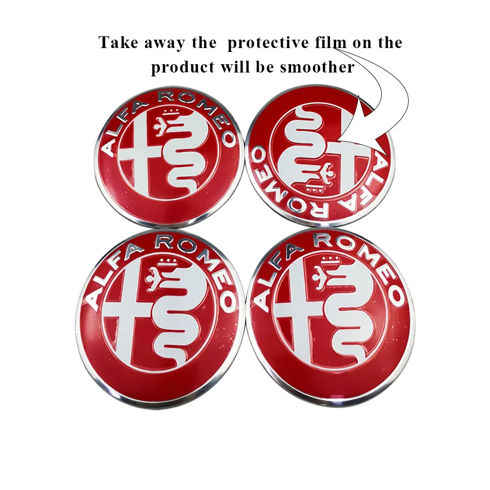 Автомобильные Чехлы На колеса наклейка с центральным ободом Hubcaps Alfa Romeo серия