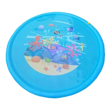 

170cm Garden Outdoor Activities Relaxation Pool Toy Cartoon Summer Play Game Water Spray For Kids Sprinkle Splash Mat Inflatable