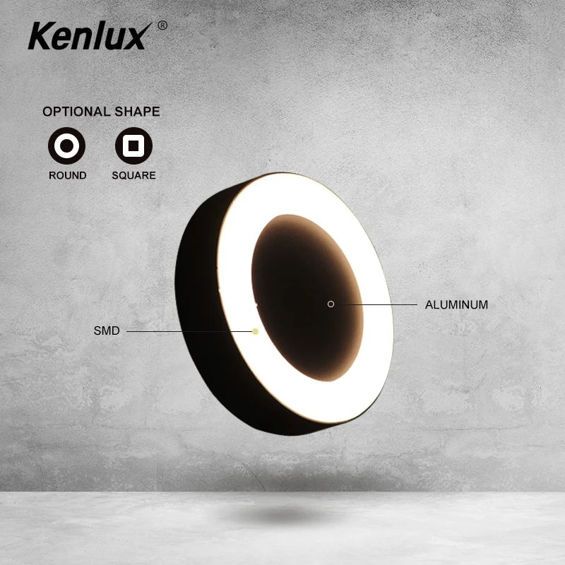 12 Вт современный простой креативный уличный водонепроницаемый настенный