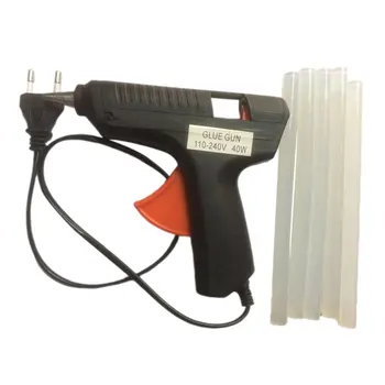 

1 Set Hot Melt Glue Gun Hot Melt Rod 20W+5Pcs Glue Sticks Mini Electric Heating Hot Melt Glue Gun Repair Diy