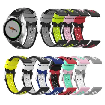 

Silicone Bracelet Strap For Garmin vivoactive4S watch replacement women Wristband double color Smart Watch band Accessories 18mm