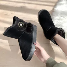 Зимние ботинки; зимние ботинки; женская обувь; женские ботинки; Модные ботильоны на плоской подошве; Новинка года; зимние теплые ботинки на меху; B72