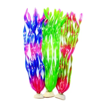 

10 Pcs Simulation Water Grass Kelp Fish Tank Decoration Landscaping Fake Water Grass Aquarium Ornament Plastic Grass