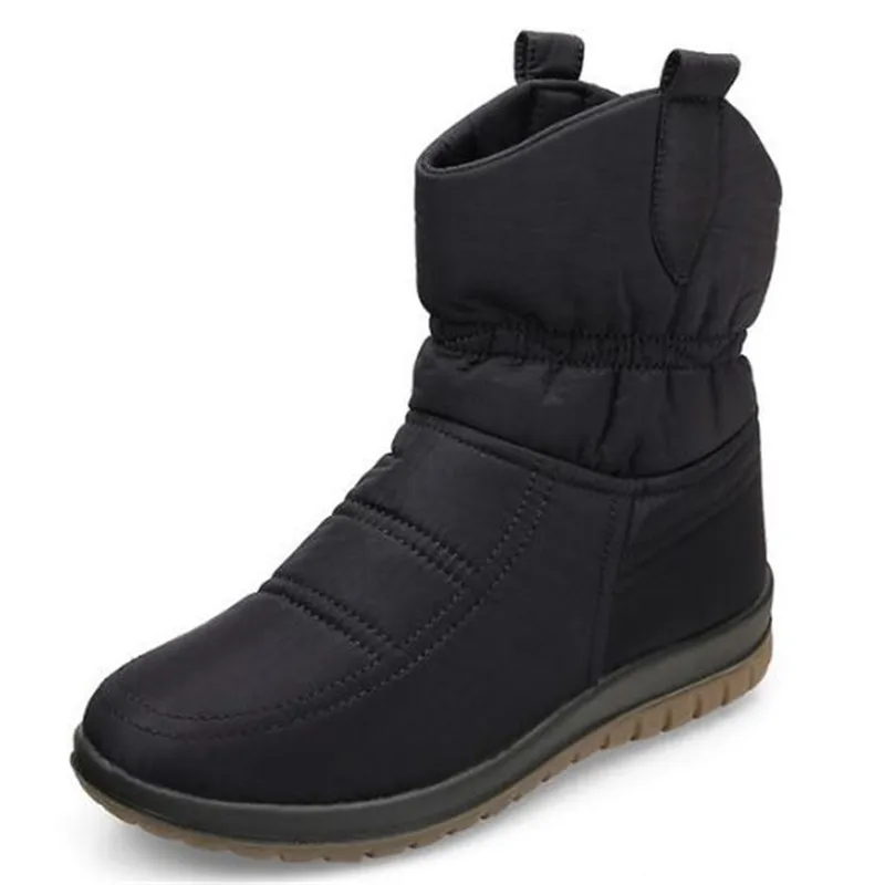 BEYARNENew warm snow boots for women comfortable short boots warm shoes for women plus thick cotton velvet shoes casual winter