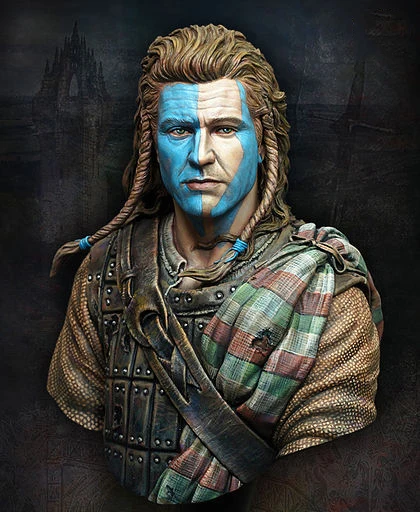 1/10 шкала Неокрашенная смола обхват груди фигура William Wallace GK|Наборы для сборки