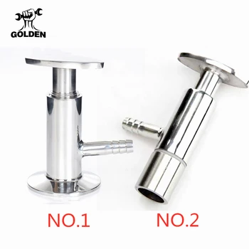 

19MM 1.5" Sanitary Ferrule Tri Clamp 50.5 Type Food Medicine Elliptic Sampling Valve Stainless Steel SS304 Clamp Sample Valve