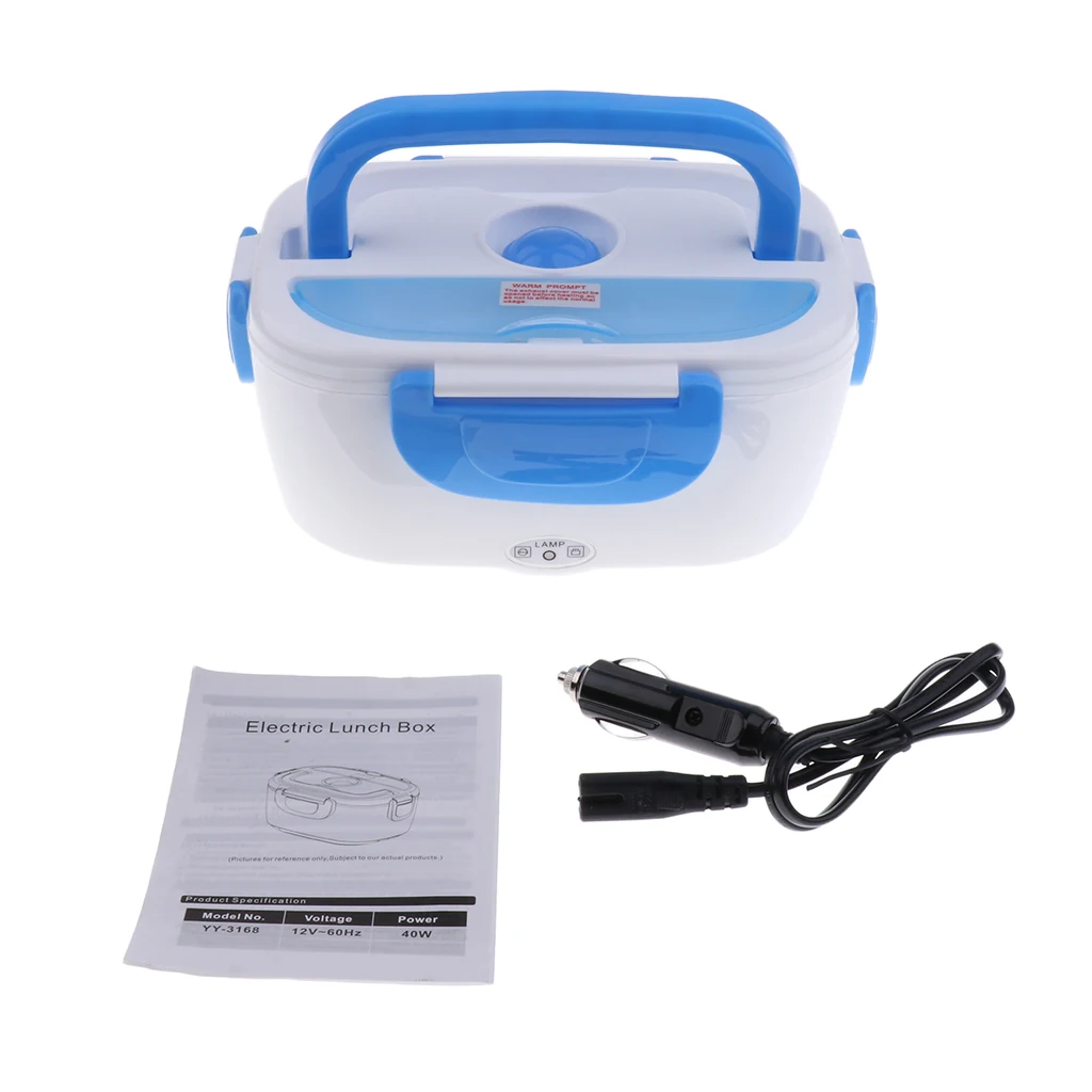 Автоматический Ланч-бокс Bento Meal Heater Электрический нагревательный Ланч-бокс Универсальный Синий