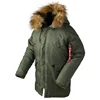Winter Men's Long Warm Jacket with Fur Collar Hood Thick Parka Man Style Military Tactical Coats  2
