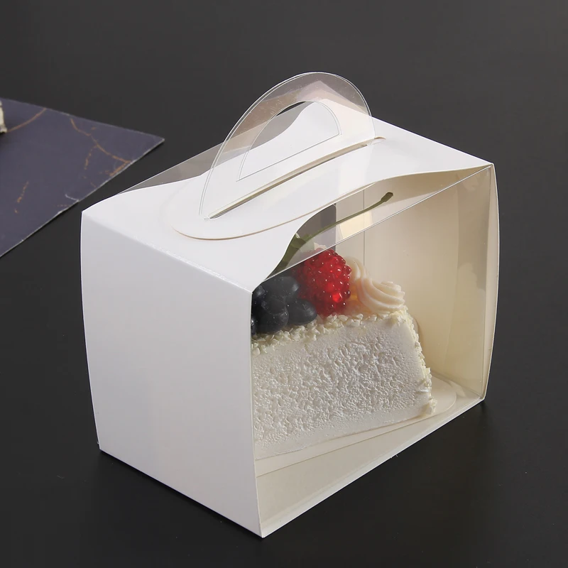 

High quality protable transparent creative cake takeaway packaging cup square handmade diy chocolate dessert decor plastic cup