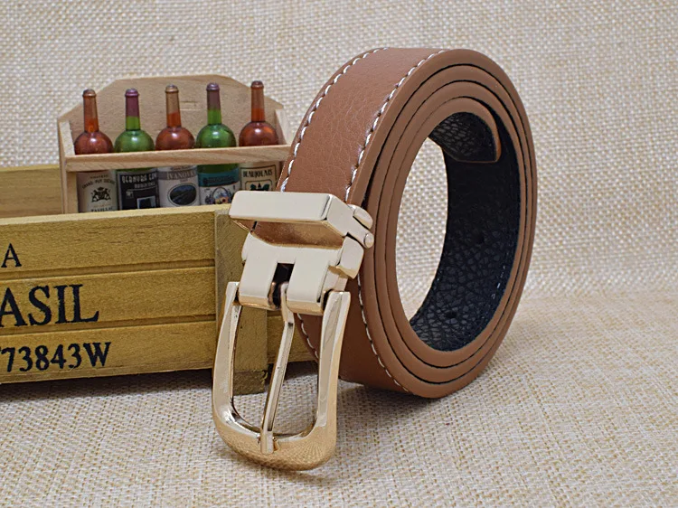 Boys leather belt Boy student Alloy buckle Belt Jeans Imitation Leather Belt Strap Pin Buckle Teens Children Kids Belt - Цвет: Синий