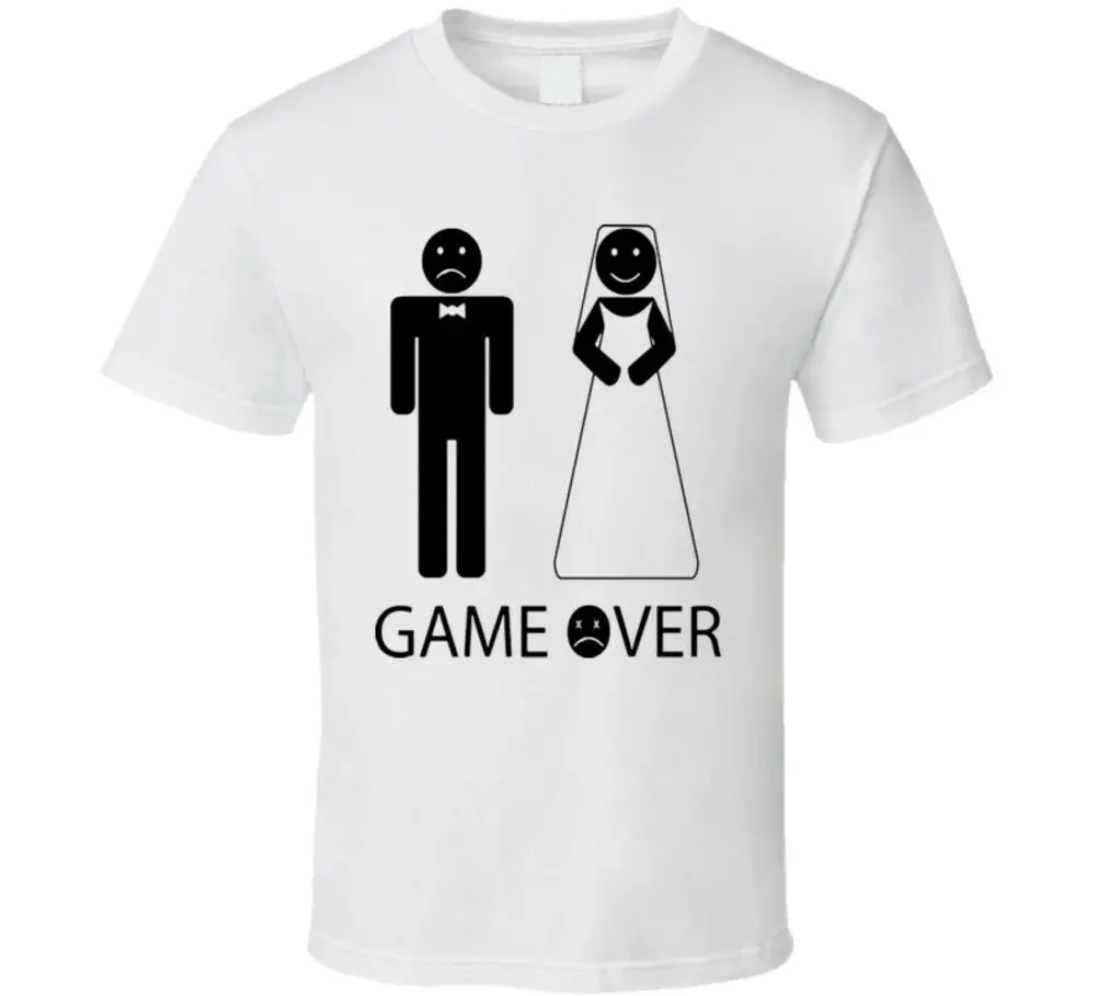 Игра над браком Свадьба Жених холостяк вечерние Смешные шутки футболка | Мужская