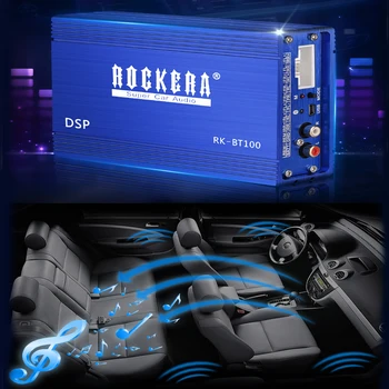 

KYYSLB 12V90W*4 Dsp Car Amplifier Non-destructive Car Modification Dsp Car Audio Amplifier4 Channel Mobile Phone Computer Tuning