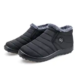 Зимние теплые плюшевые мужские ботинки 2019 г. Удобные водонепроницаемые мужские повседневные зимние ботинки обувь Zapatos De Hombre