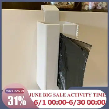 

Kitchen Plastic Bag Shopping Bag Collection Box Remote Control Garbage Bag Small Collection Box Convenient Hanging No Drilling