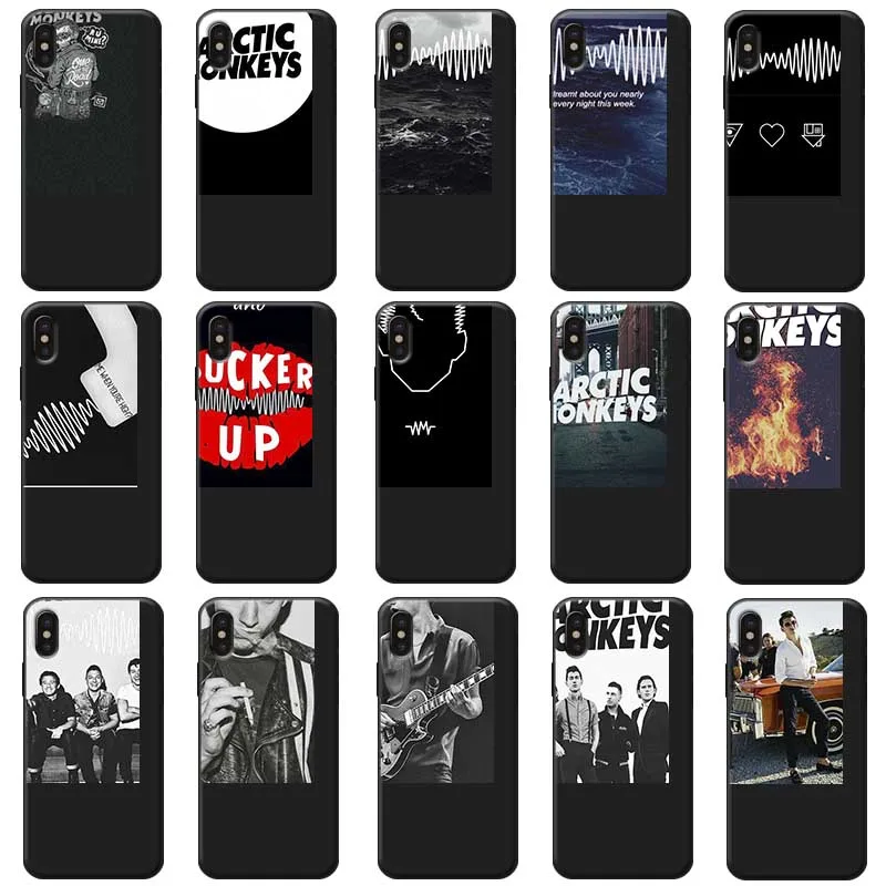 arctic monkeys Rock and roll Band Pop music Soft Silicone Phone Case for iPhone X XS MAX XR 7 8 6 6S plus 5S SE |