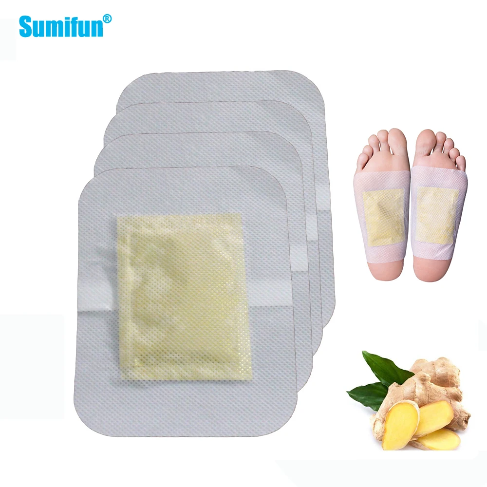 4 шт. Традиционный китайский травяной медицинский имбирь Детокс пластыри на