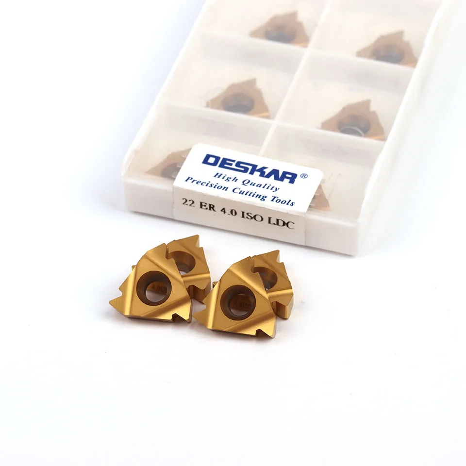 

DESKAR 22ER 22IR 3.5ISO 4.0ISO 4.5ISO 5.0ISO 5.5ISO 6.0ISO LDC high quality threaded carbide insert CNC lathe tool steel
