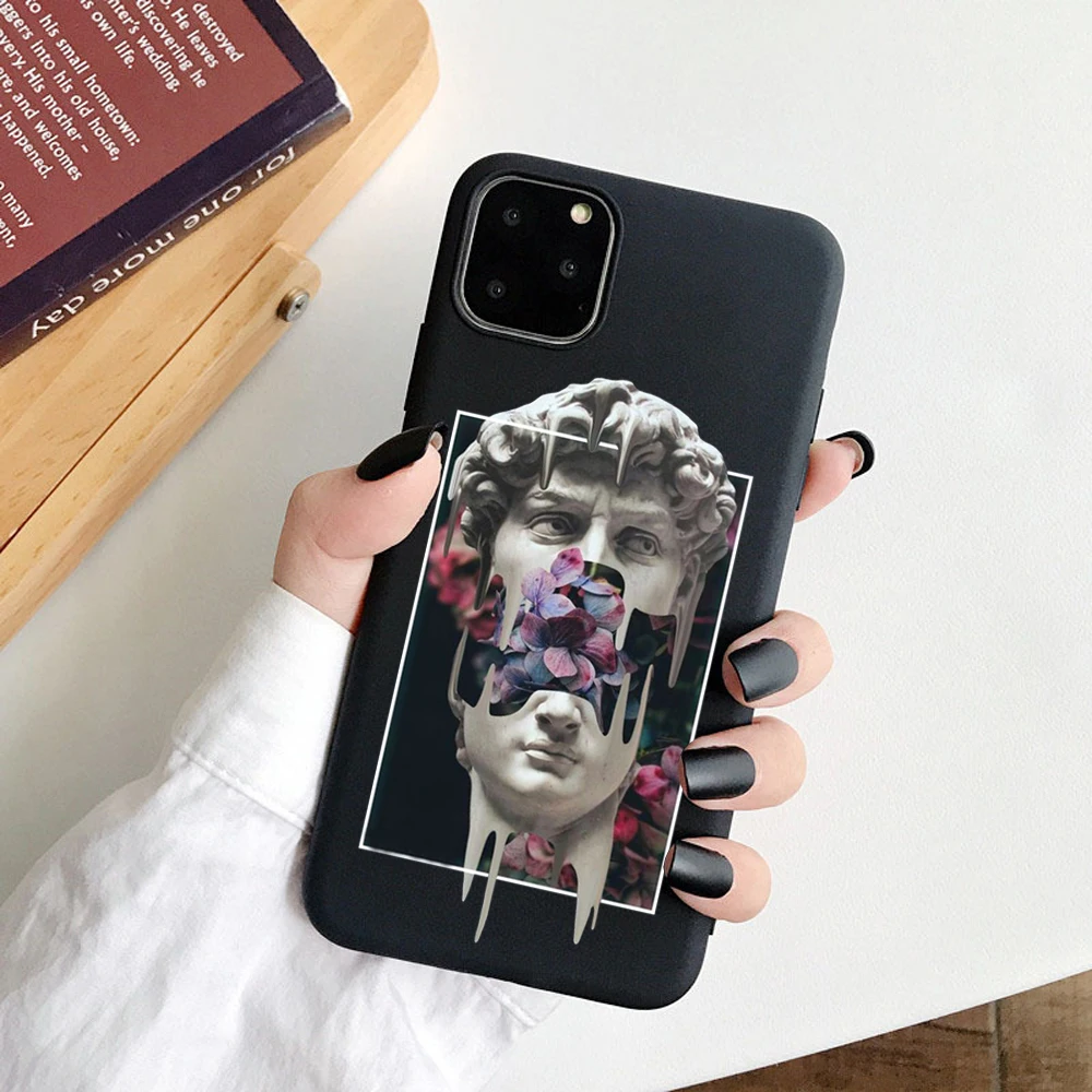 Давид Мона Лиза для iphone 11 11Pro Max 5S SE чехол для телефона для iphone XS Max XR X 6S 6 7 8 Plus мягкие ТПУ чехлы накладки оболочка