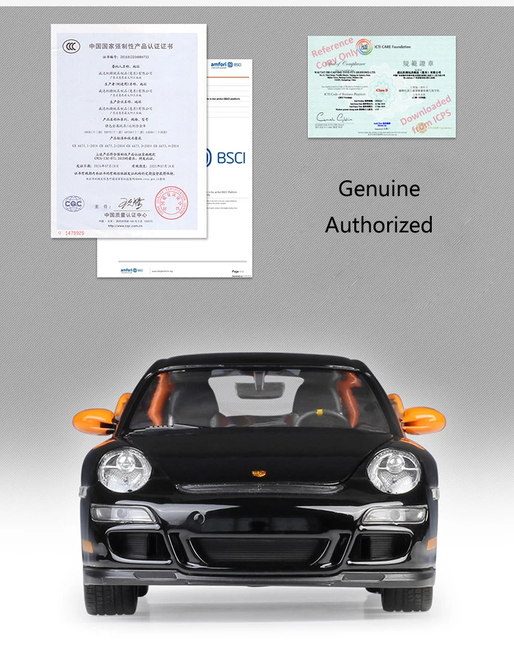 WELLY Модель автомобиля 1:24 Литой автомобиль игрушки Porsche 911(997) GT3 RS симулятор спортивный автомобиль металлический сплав игрушка автомобиль для детей Коллекция подарков