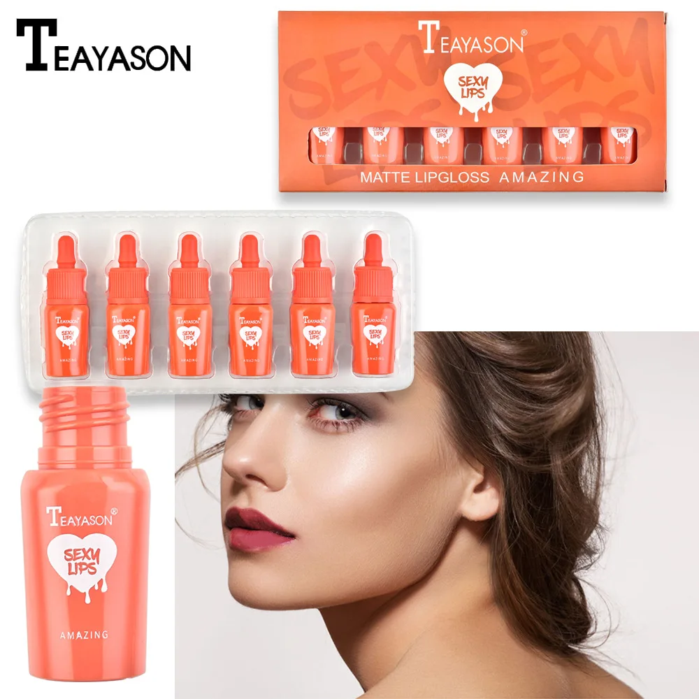 Новое поступление 6 шт./лот тинт для губ в Корейском стиле Детский Розовый Макияж