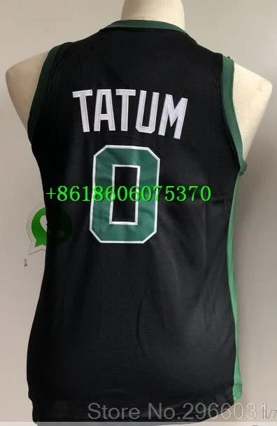 Youth kids A+++ качественная Молодежная детская#11 Kyrie Irvingly 0 Jayson Tatum 7 Jaylen коричневая майка Boston - Цвет: Youth kids