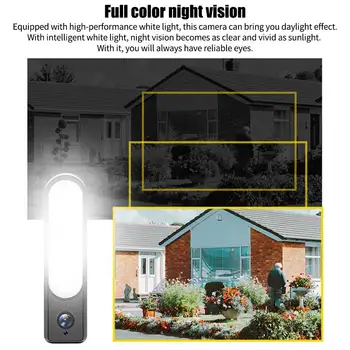 

Support TF Card Wall Light Outdoor Wireless Security Camera Aluminum Alloy Motion Detection Waterproof Floodlight 2MP WiFi Alarm