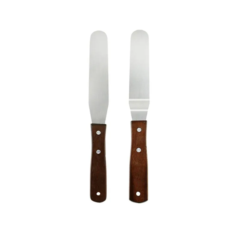2pcs spatula 6 шт./компл. торта поворотный стол вращающийся пластиковый нож для теста Украшение Тортов подставка для кексов поворотный стол для выпечки DIY инструмент - Цвет: 2pcs spatula
