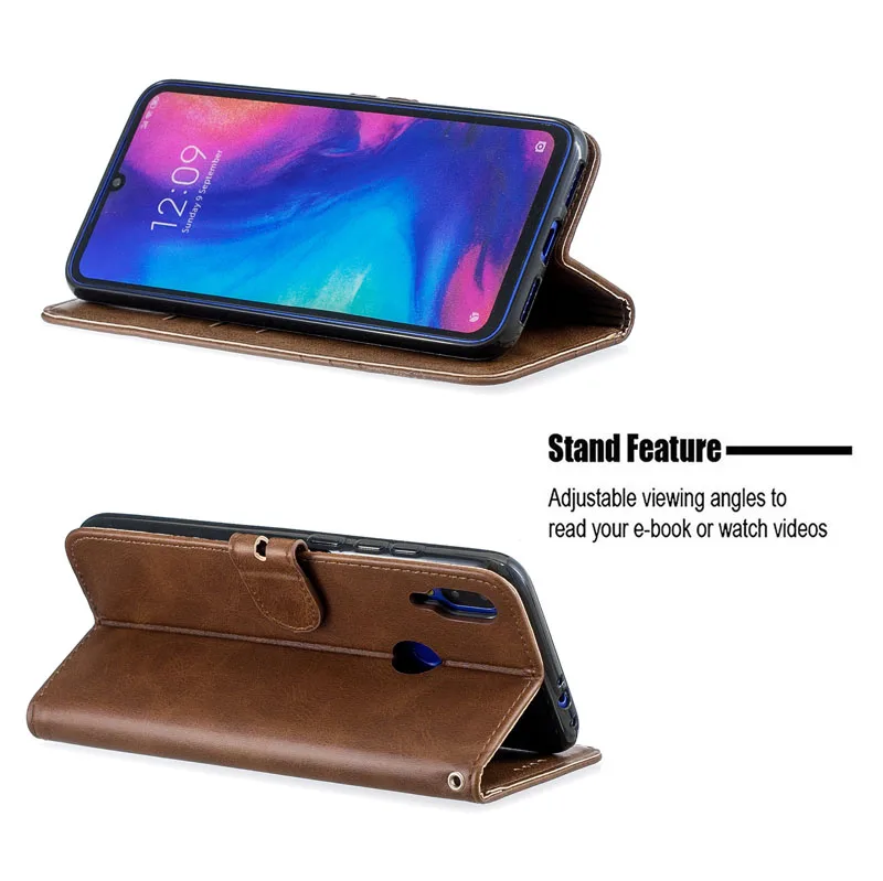 Ретро Чехол-бумажник с откидной крышкой чехол для спортивной камеры Xiao mi Red mi 5 Plus 5A 6 6A 7 7A GO K20 Pro Note 5 6 7 Pro mi 5X 6X A1 A2 A3 Lite CC9 CC9E