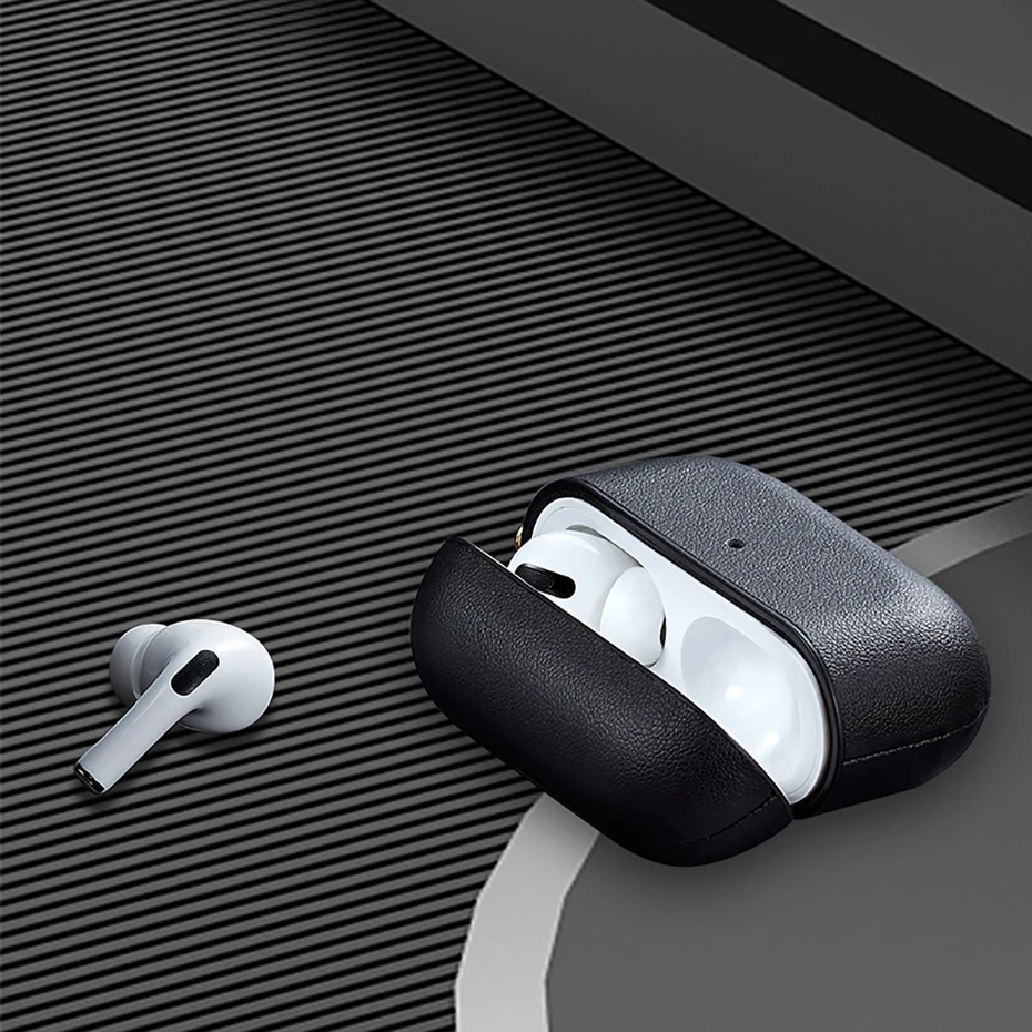 Винтажный кожаный чехол для Airpods Pro, противоударный защитный Чехол Air Pods 3, чехол в деловом стиле, чехол для наушников, funda coque