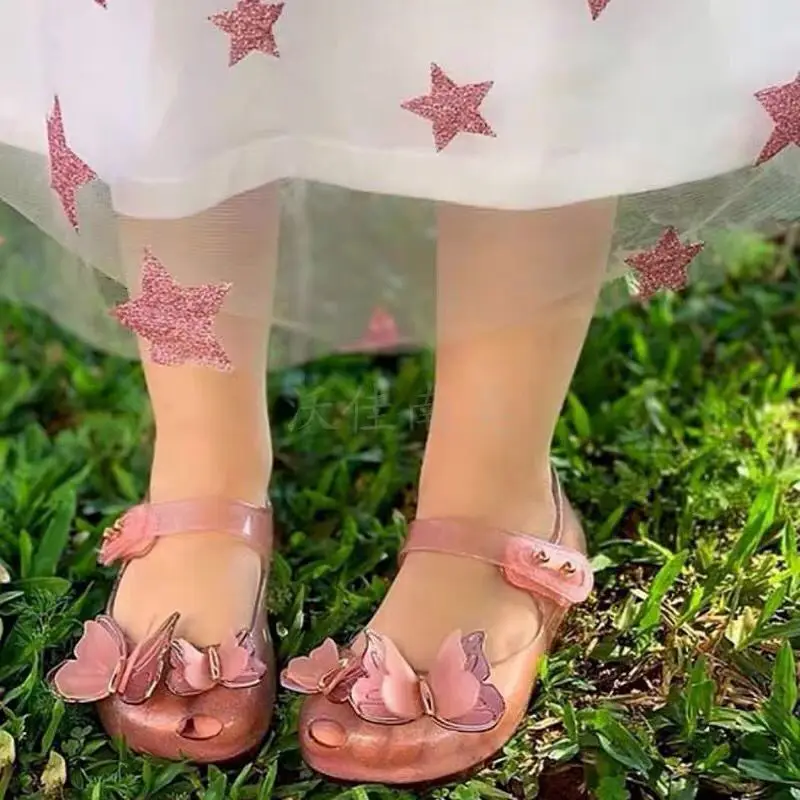 New Girls Princess Shoes Baby Summer Children\'s Sandals Kindergarten Soft Anti Slip Spring dress Sandals HMI039
