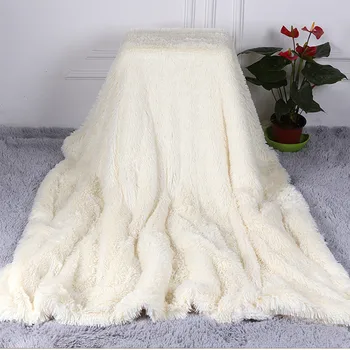 

Super Soft Blanket Fluffy Throw Bed Sofa Bedspread Long Shaggy Soft Warm Bedding Sheet Pv Long Lamb Cashmere Hair Plush Blanket