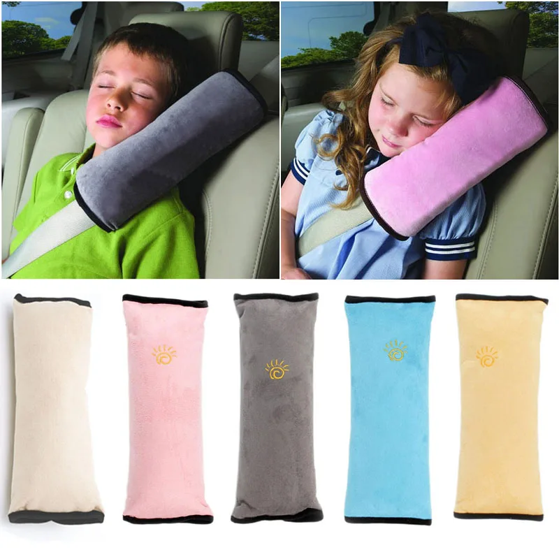 Pillow Kids Seat-Belt Safety-Strap Car Shoulder-Pad Fit Plush-Cushion Protect Adjuster