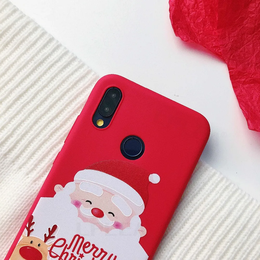 Рождественский мягкий чехол с изображением лося для Xiao mi Red mi Note 7 Чехол 5 8 6 Pro K20 чехол для Xiaomi mi 9t Pro mi A3 A2 Lite 8 9 SE A1