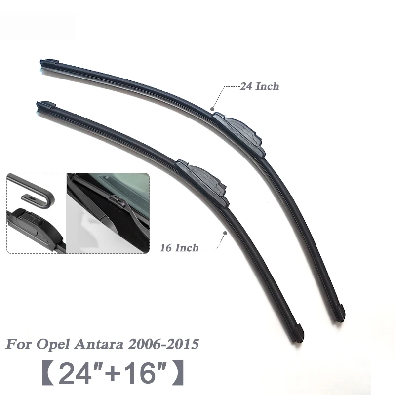 For Antara 06-15 2" 26" Автомобиль Стайлинг U бескаркасные Bracketless резиновые лезвия очистителей лобового стекла автомобиля для Opel Insignia Buick Regal Astra Mokka Encore - Цвет: For Antara 06-15