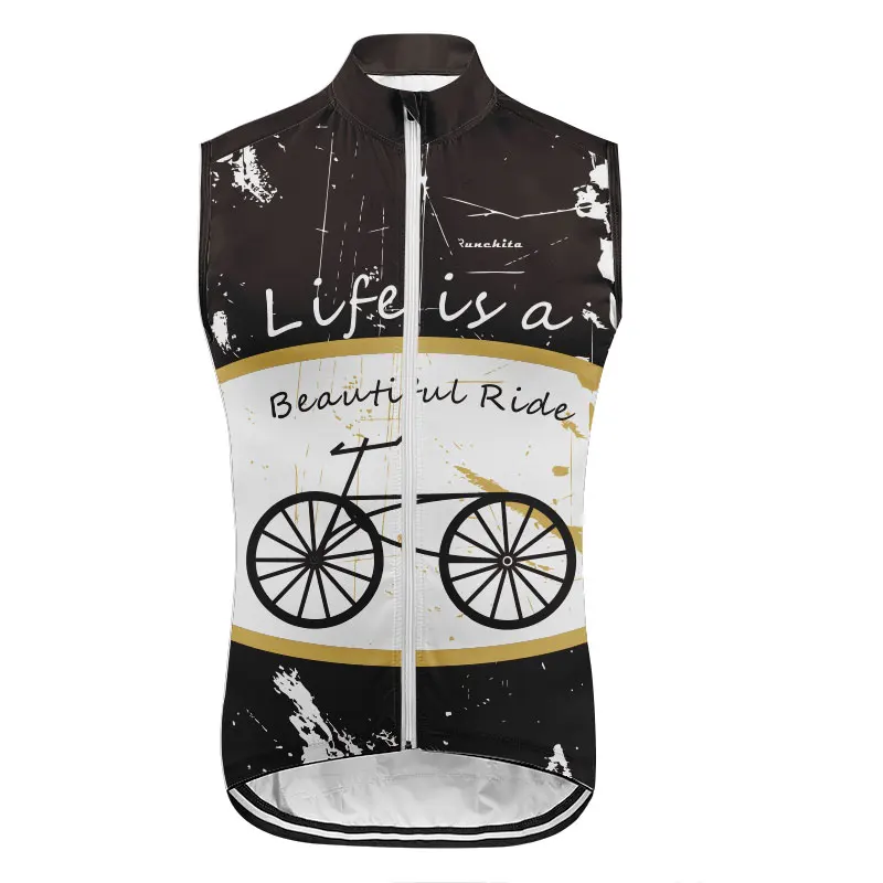 

Runchita 2020 team sleeveless men jersey lightweight windproof breathable mesh chalecos ciclismo hombre cycle vest