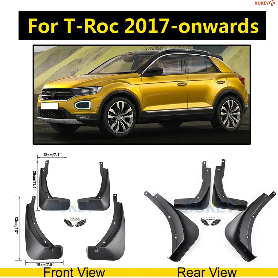 Брызговики для Vw Troc T Cross Jetta A7 T6 Tiguan Sharan атлас Teramont Caddy Touareg MK1 MK2 брызговики