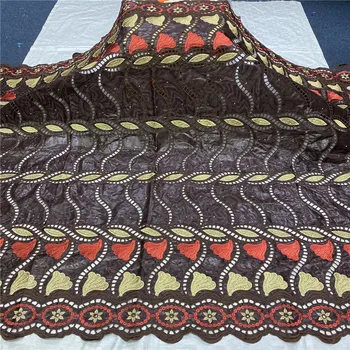 

african bazin riche fabric cotton dry basin brode lace fabric 5yards Swiss Voile In Switzerland Dubai Fabric 14L071173